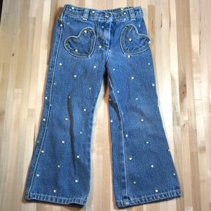 Gymboree size 4 jeans with heart pockets